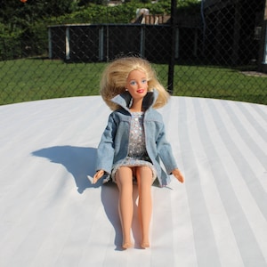 Barbie Doll by Mattel -  Barbie with Blond Bob Hairstyle and Sequined Dress