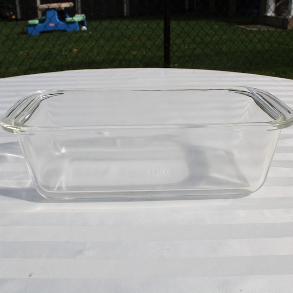 Pyrex Clear Glass Loaf Pan / Dish 213 - Glass Baking Dish