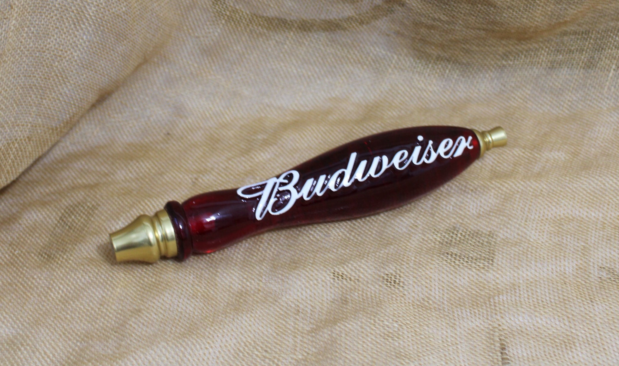 Budweiser Red Lucite Beer Tap - Etsy