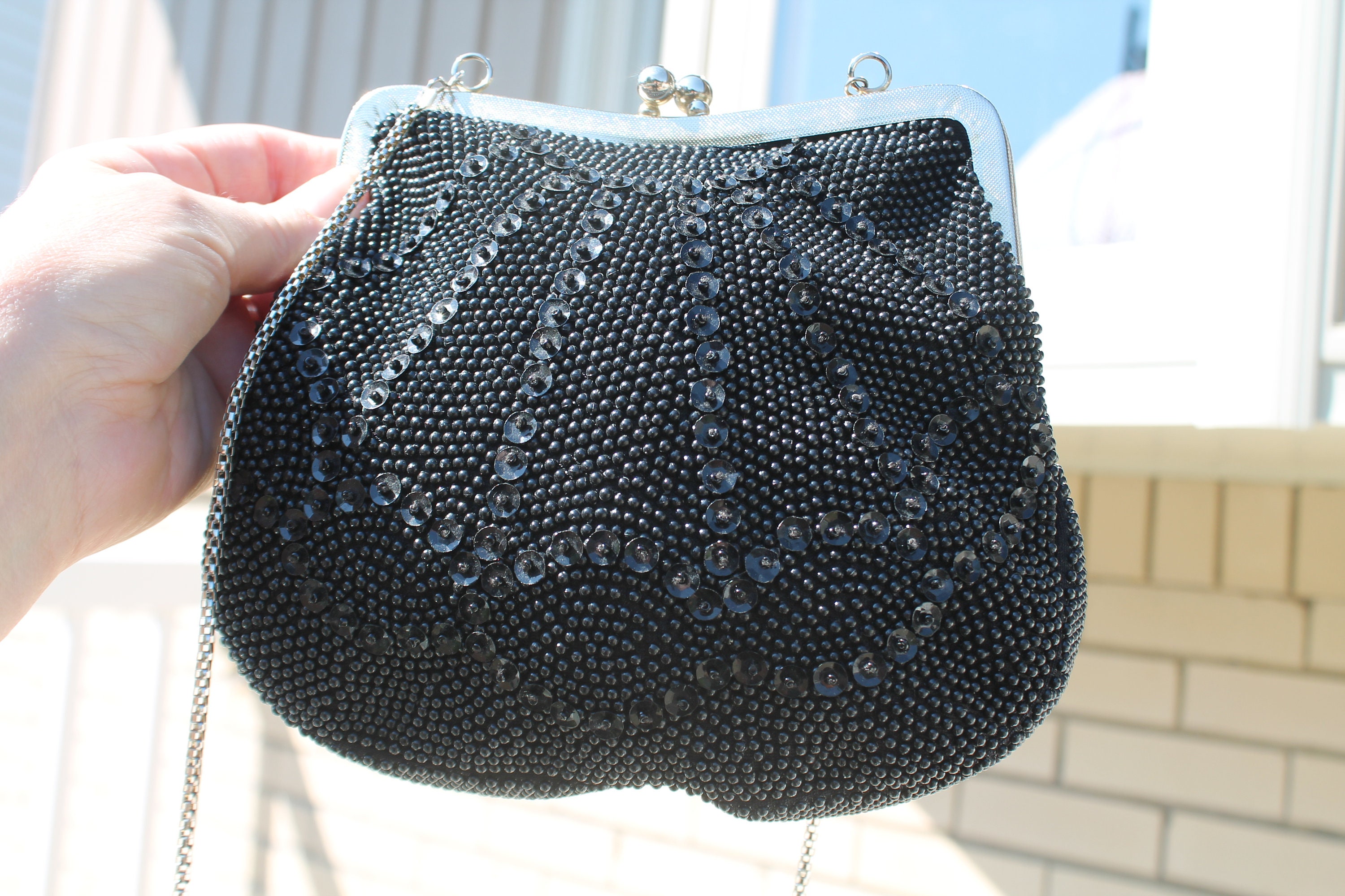 Shop Black beaded purse | Hunt & Gather