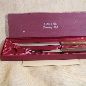 Two Piece Carving Set by Wear-Ever in the Original Box - Carving Knive and Fork