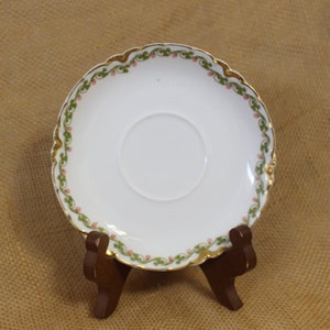 Haviland Limoges Saucer / Plate - Green Clover Pattern - France