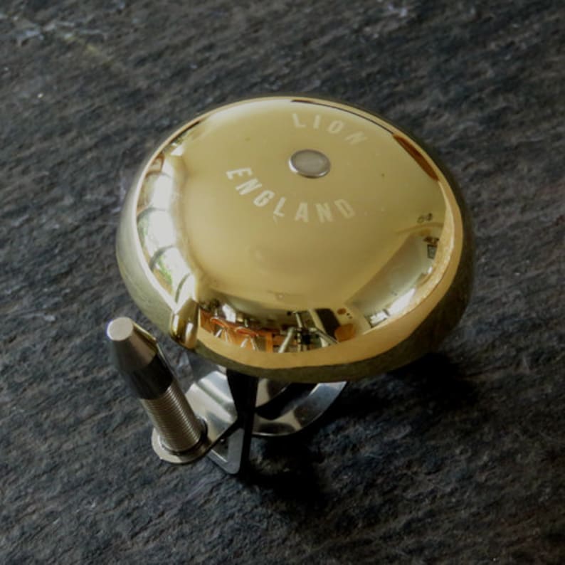 Retro brass bicycle bell, Classic style, made in England image 2