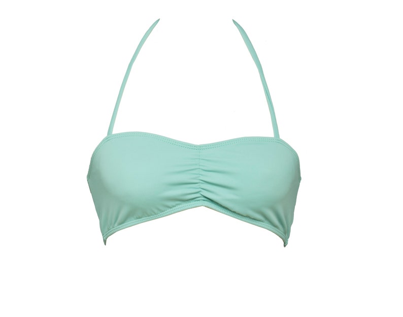 Bandeau Bikini Top Pastel Colors Comfortable Top Bandeau With - Etsy