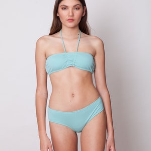 Bikini Set Strapless Bikini Top Wide Bikini Bottom Two Pieces Swimwear For Women image 2