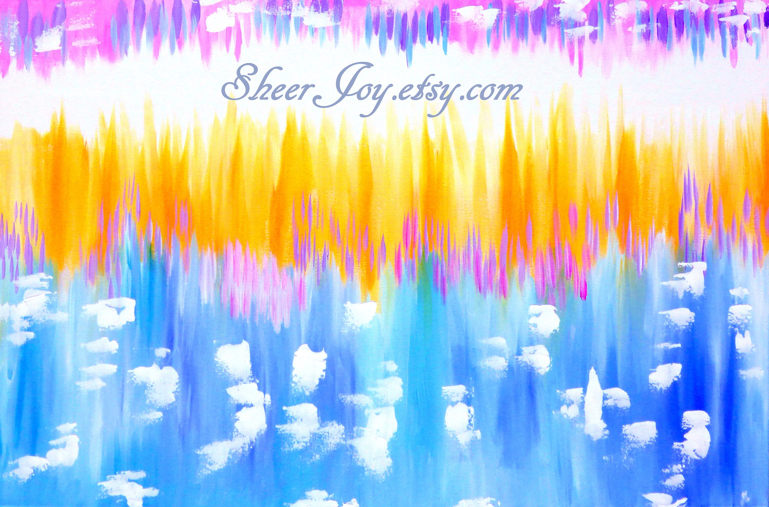 Abstract abstracts large on canvas canvas art pretty. | Etsy