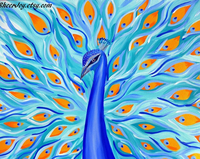 Peacock Painting Peacock Paintings Peacock Peacocks Art Etsy