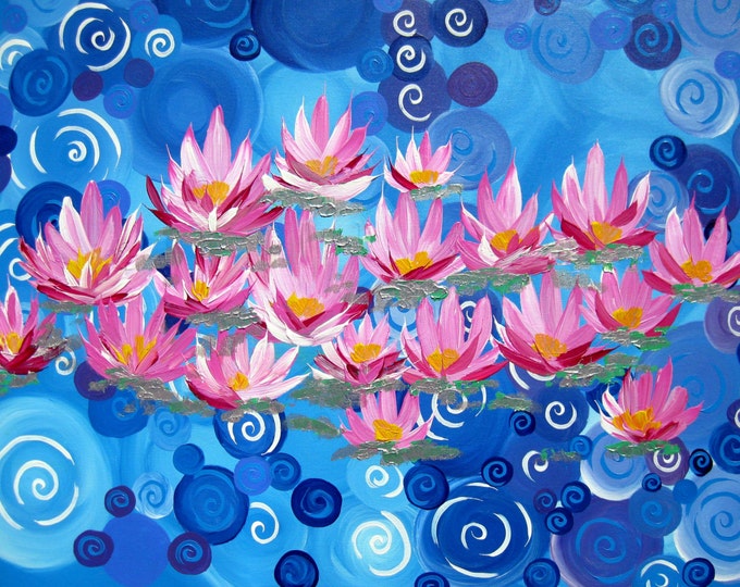 Art For Yoga Studio Massage Room Wall Art Lotus Etsy