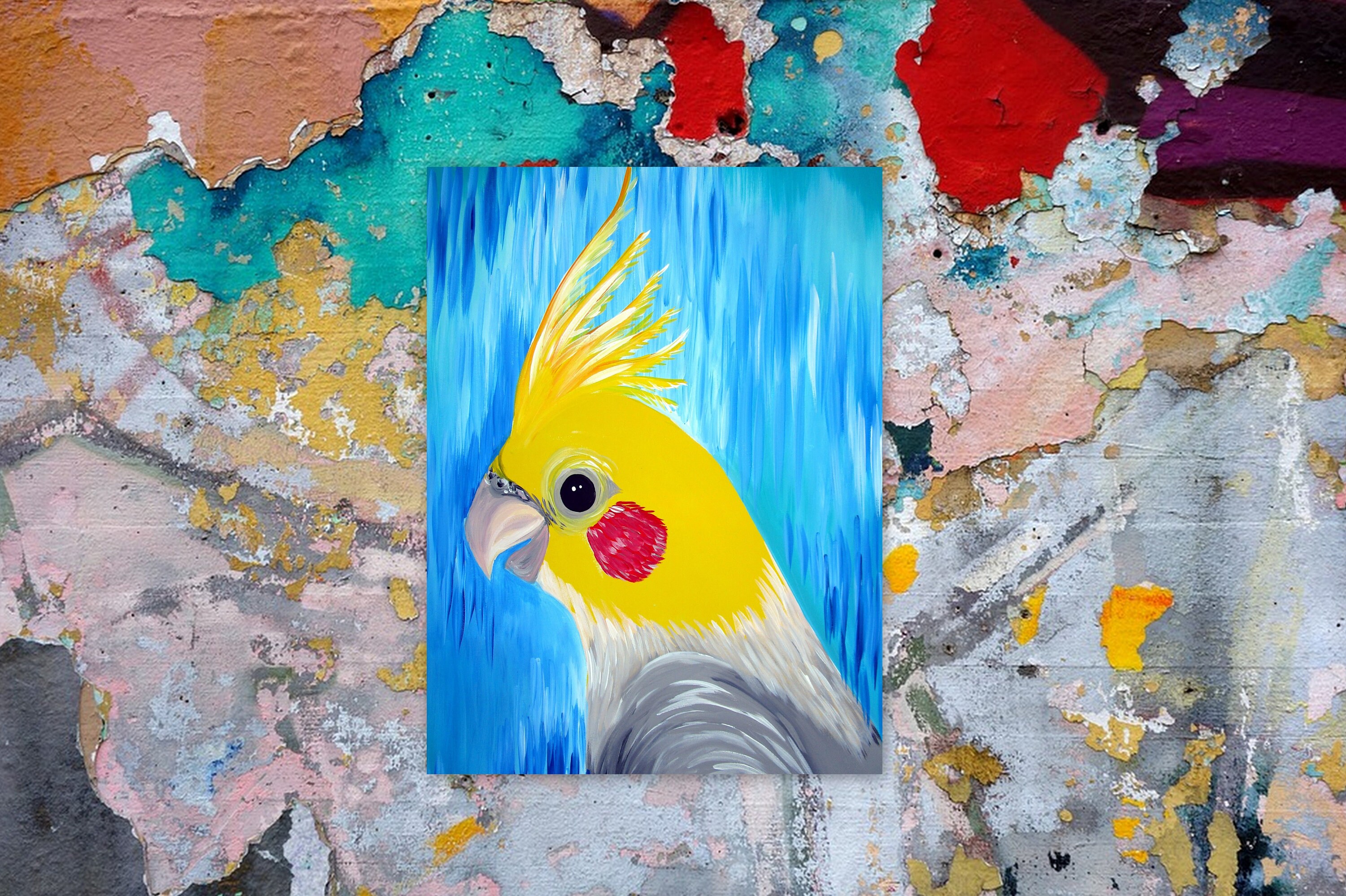 Cockatiel Cockatiels Bird Painting Budgie Cockatiel Art Etsy Australia