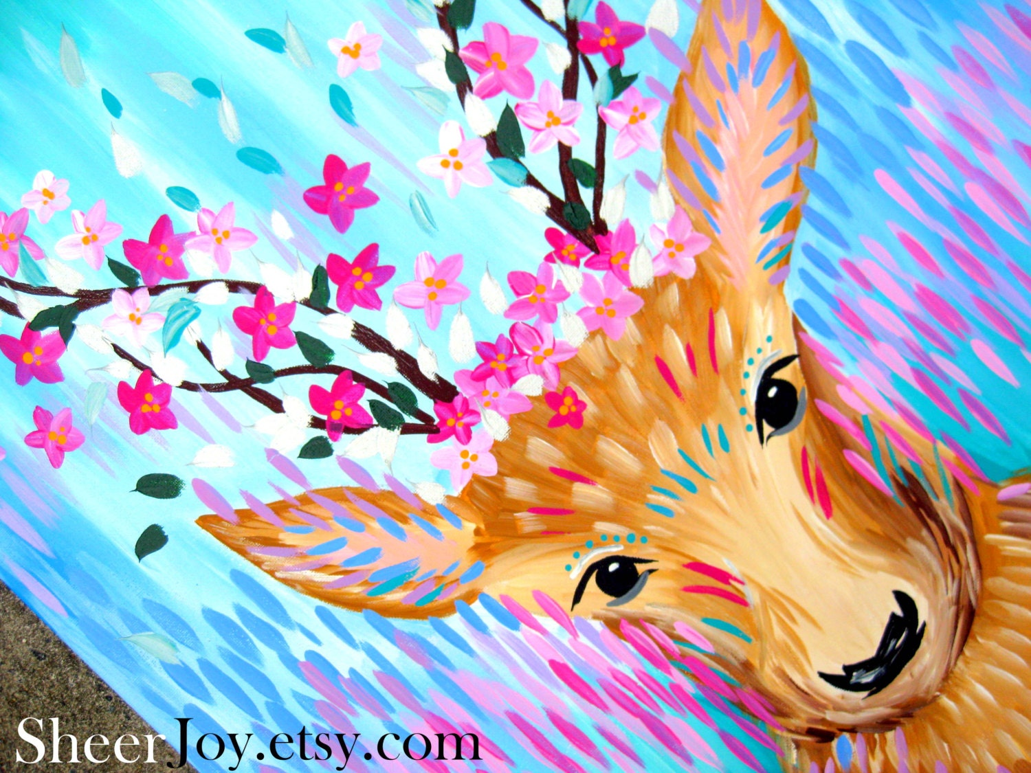 Deer art deer gift for bedroom for wall wall paintings Etsy