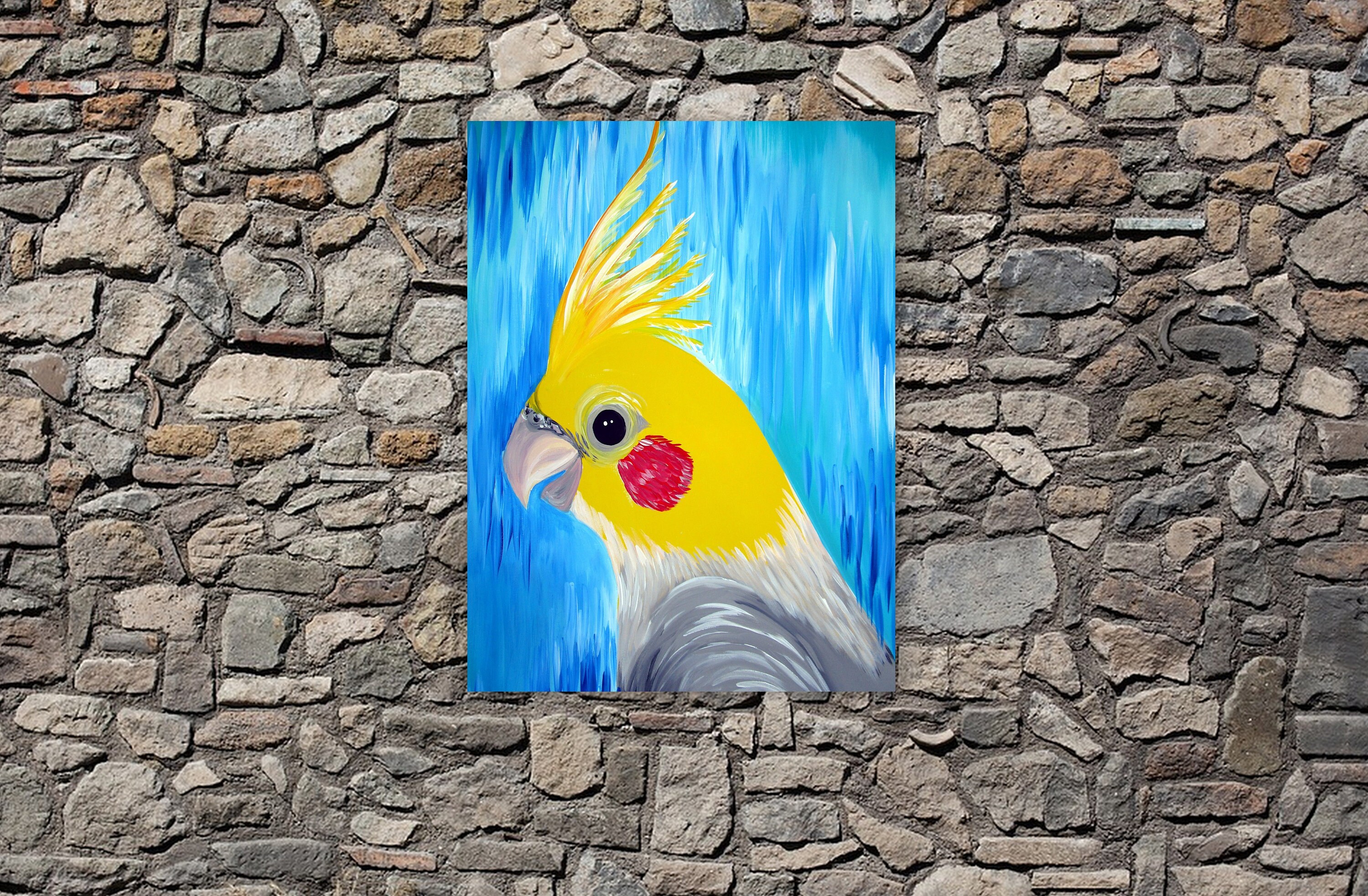 Cockatiel Cockatiels Bird Painting Budgie Cockatiel Art Etsy Australia