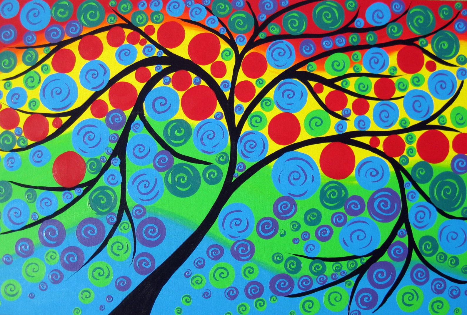 Tree Painting, Tree of Life, Large Painting, Original Paintings