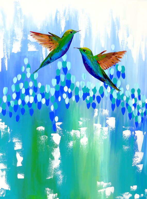 Grune Malerei Grune Gemalde Grune Leinwand Leinwand Kunst Etsy