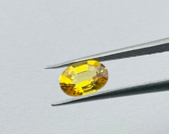 Yellow sapphire oval loose unset 0.86ct natural sapphire unset sapphire loose sapphire blue sapphire earth mined 100% natural