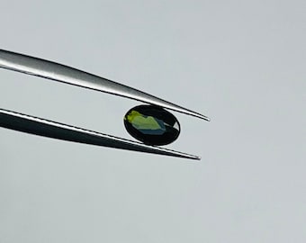Oval green sapphire 0.24ct sapphire unset loose gemstone deep green sapphire gemstone earth mined sapphire 100% natural