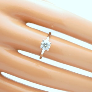 Champagne Diamond Ring 4 claw solitaire diamond ring//Solitaire Engagement Ring 14KT white gold //Conflict Free diamond ring
