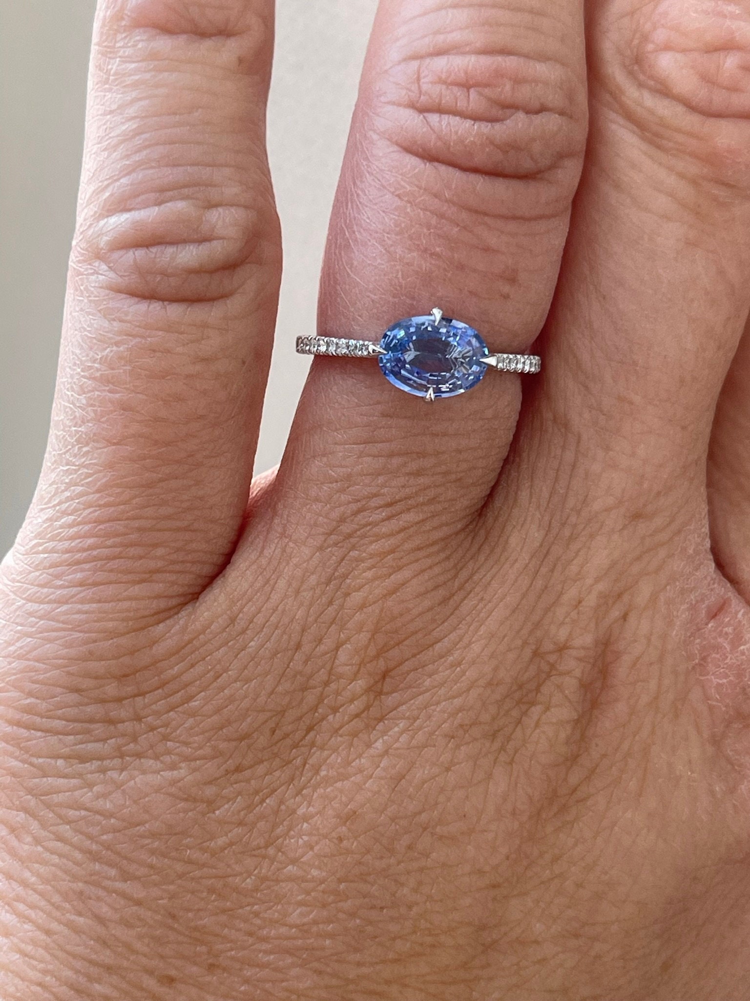Ceylon Sapphire Ring - Etsy Canada