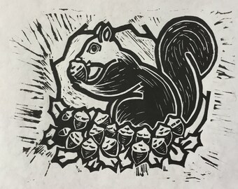 Nutty Squirrel – print
