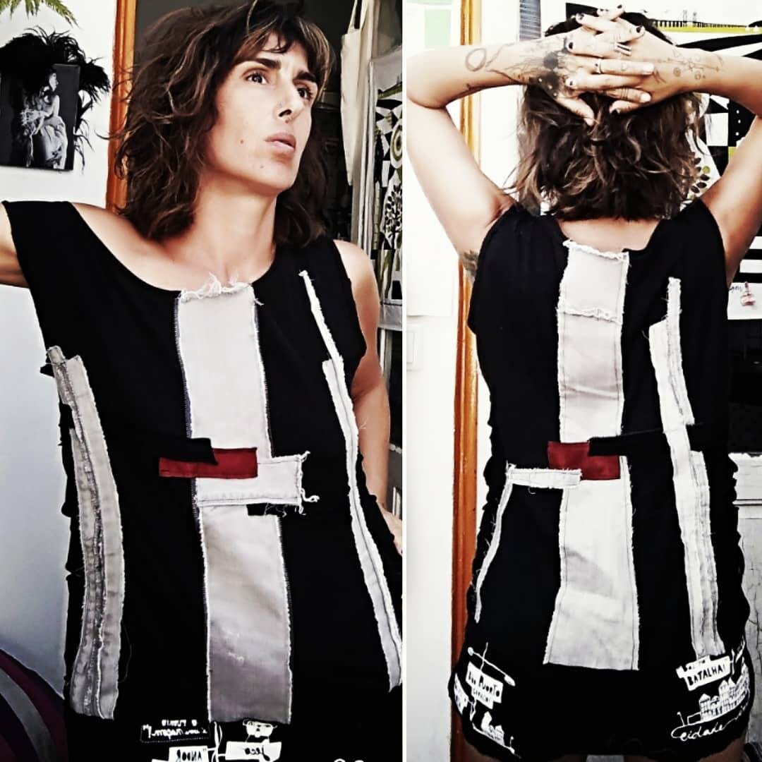 Unique unissex t shirt. Psypunk shirt. Recycled materials.
