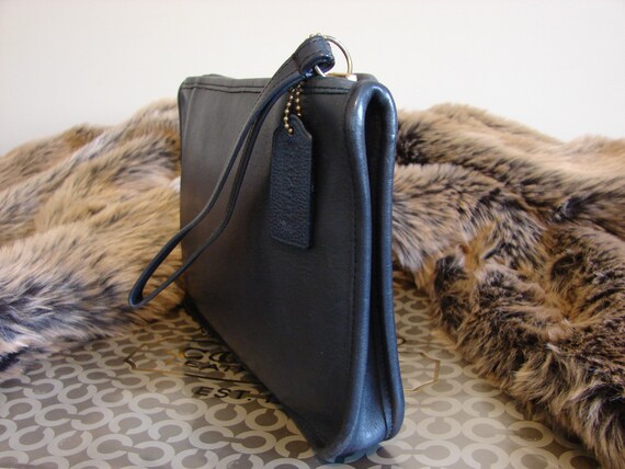 Coach Vintage NYC Bonnie Cashin Navy Blue Leather… - image 4