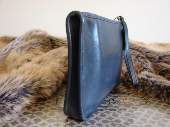 Coach Vintage NYC Bonnie Cashin Navy Blue Leather… - image 3