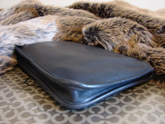 Coach Vintage NYC Bonnie Cashin Navy Blue Leather… - image 7