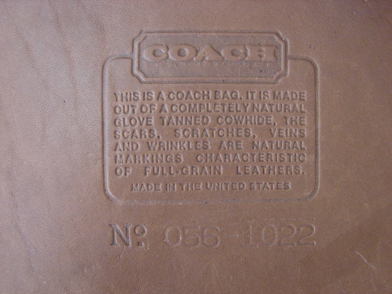 Coach Vintage Tabac/Mocha Leather Basic Bag! - image 9