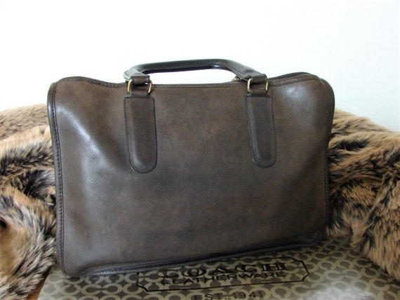Coach Vintage NYC Bonnie Cashin Mahogany Brown Le… - image 2