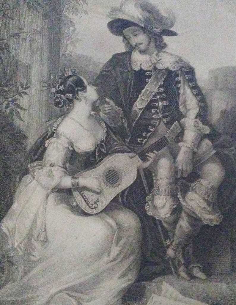 Antique giclee print Love edwar Corbould 1800s