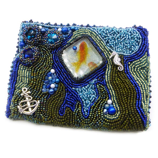 Small purse with fish