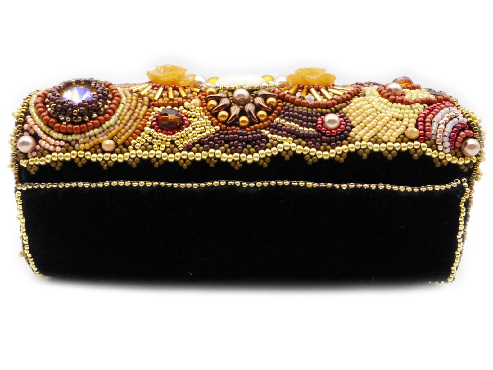 Small Handbag, Gold, as a Clutch With Strap Etsy