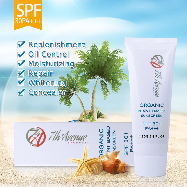 7th Avenue Products Organic Plant Based Formula Sunscreen
