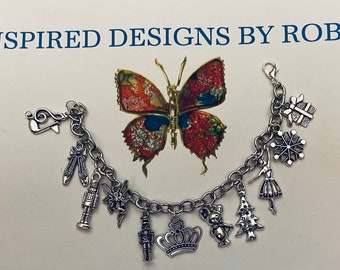 Nutcracker Charm Bracelet, Christmas Musical, Christmas Ballet, Love the Nutcracker, Christmas themed, Nutcracker themed, ballet themed