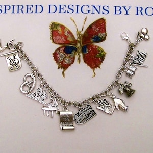 Pennsylvania Charm Bracelet, I Love Pennsylvania, smells like chocolate, Love visiting Pennsylvania, Liberty Bell State Silver
