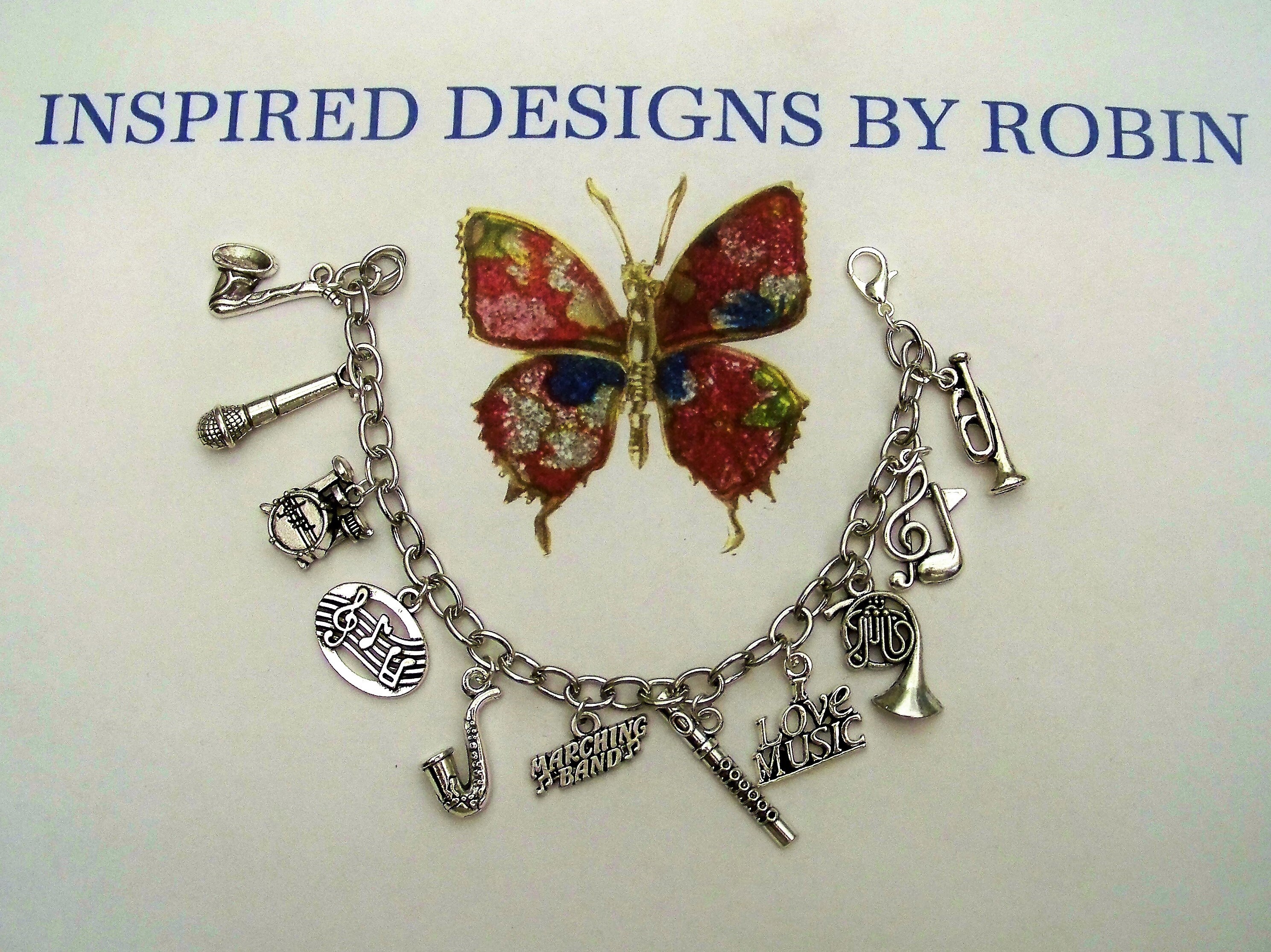 Marching Band Charm Bracelet Etsy