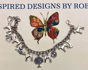 Boxer Charm Bracelet, Boxer Jewelry, Love my Boxer, Dog Lover, Love my Dog, Gift for Boxer Lover, Love my Boxer Dog, Boxer Bracelet
