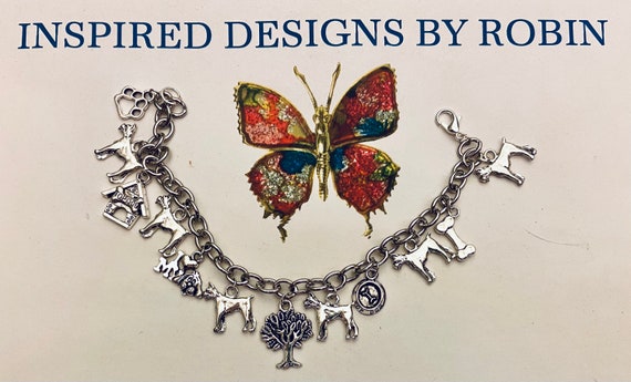 Boxer Charm Bracelet, Boxer Jewelry, Love My Boxer, Dog Lover