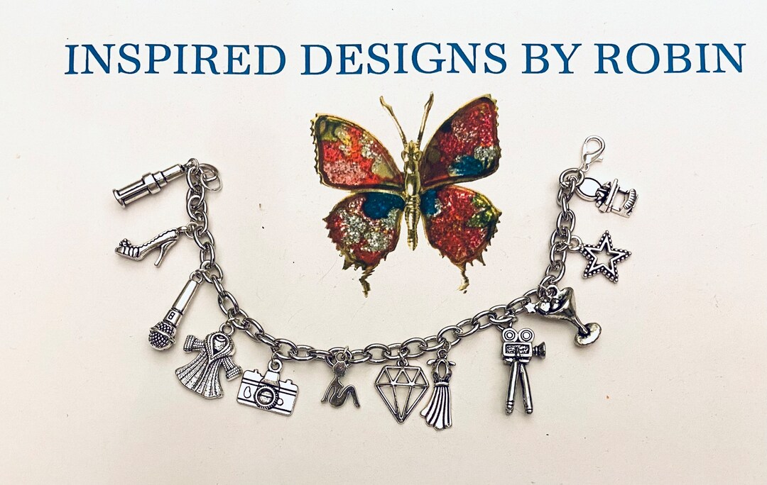 Marilyn Monroe Charm Bracelet Pinup Girl Jewelry Sex Etsy