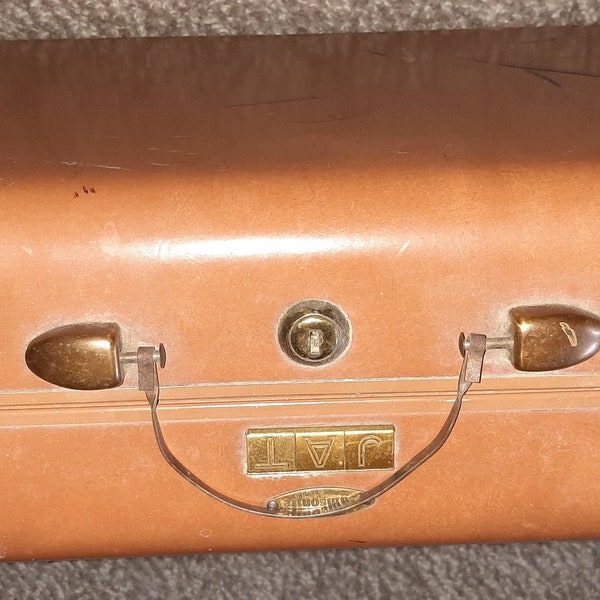 Vintage 1950s Samsonite Shwayder Bros Hard Case Carry-On Luggage