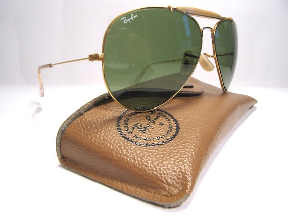 Ray Ban B\u0026L Outdoorsman Gold Metal Vintage Sunglasses U.S.A | Etsy Australia