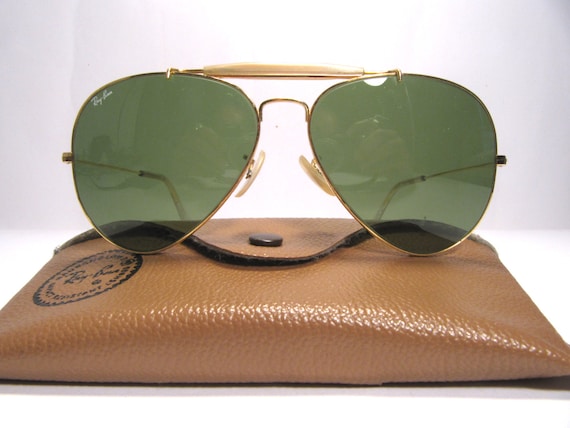 Ray Ban B\u0026L Outdoorsman gold metal 