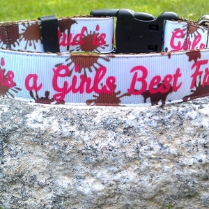 Mud Is A Girls Best Friend 1 Inch Width Dog Collar image 4