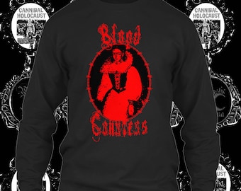 The “Blood Countess” unisex - various styles - t-shirt –tribute to Countess Elizabeth Báthory – women’s and men’s long sleeve - short sleeve