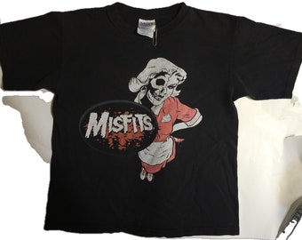 Vintage 2004 Aunthentic Misfits Marylin Sun Faded Time Distressed T- Shirt