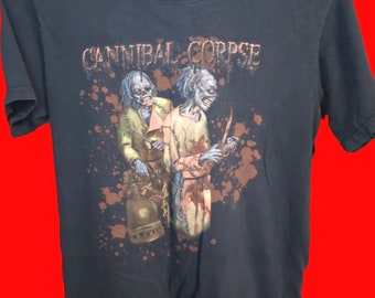 Used Cannibal Corpse Official Tee Worn Out As Is 2004