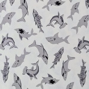 Shark Hair Scrunchie Cute Accessory Beach Style Elastic Band Marine Animal Ocean Theme Summer Fashion Gray Aquatic Tie Design Handmade bild 8
