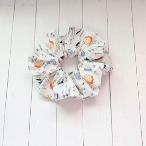 Star Wars Scrunchie Made with Licensed Star Wars Fabric Space Theme Hair Tie Gifts Under Ten Dollars Cotton Accessory Galaxy Print Handmade