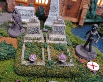Tabletop Gaming / 28-32mm / Miller / Monuments / Cemetery / Graveyards / Zombies /