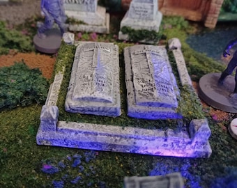 Tabletop Gaming / 28-32mm / O Scale / Hudson / Hip Tombs / Cemetery / Graveyards / Zombies