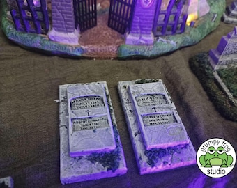 Spooky Town / Department 56 / O Scale / 1:48 / Cemetery / Harper / O'Conner / Box Tombs / Graveyard